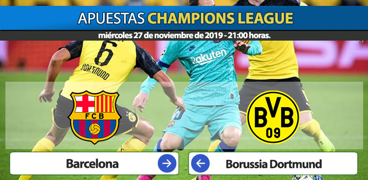 Apuestas Champions Barcelona –  Borussia Dortmund